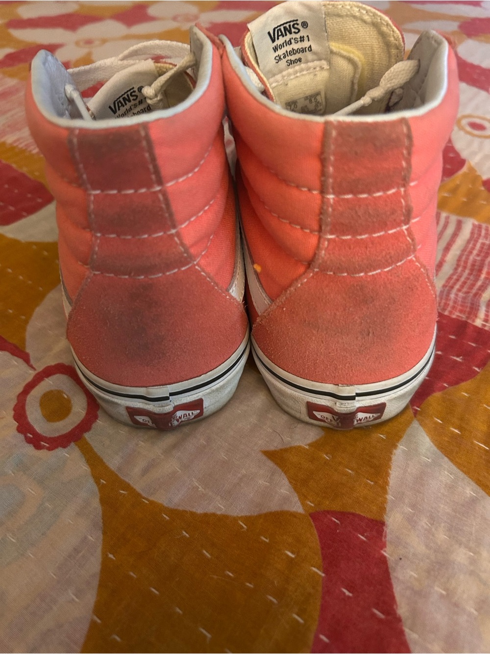 Vans Strawberry Pink Sk8-Hi Women’s High-Top Sneakers. Size 8.5 - Picture 7 of 13